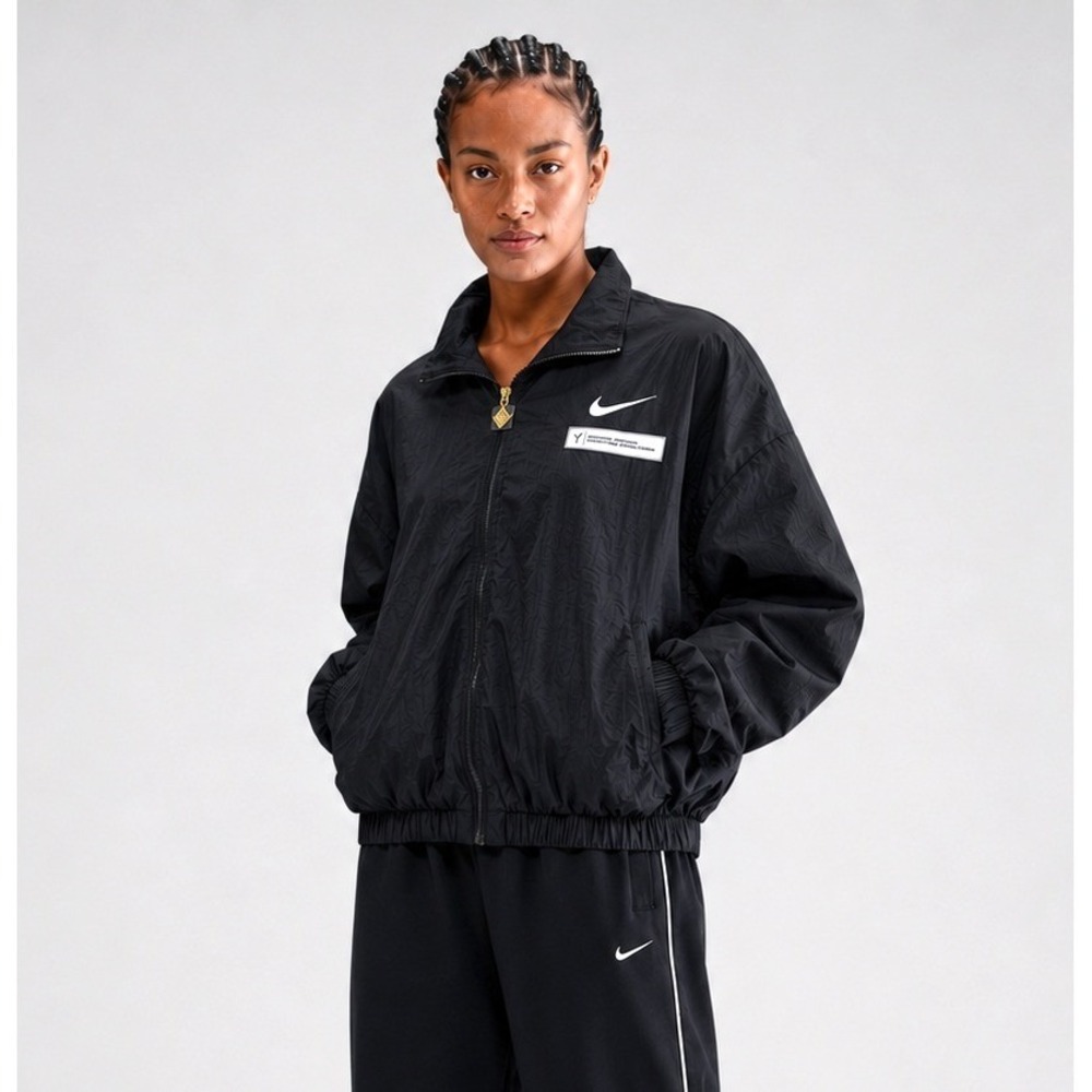 NIKE WNBA Essential Woven Jacket Full Zip Jacket Adult XL Black Basketball
